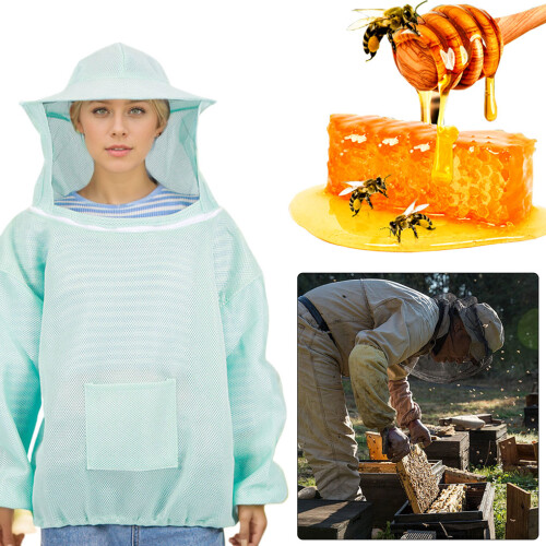 (grey) Breathable White Wasp Specific Clothing For Beekeepers While 2