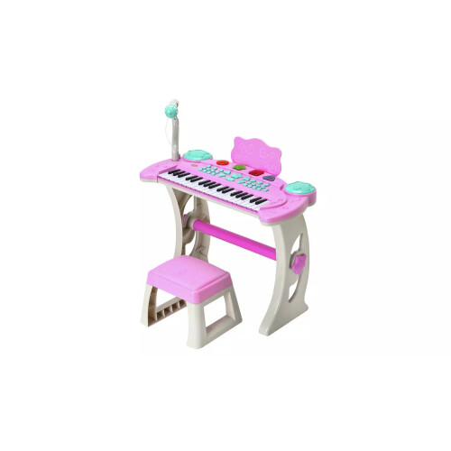 Keyboard Stand and Stool - Pink