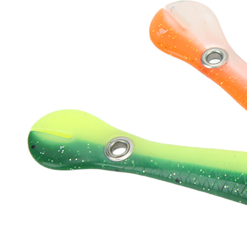 5 Stück 10cm Silikon Lebendige Angelfelsköder mit 3D-Augen, Weiches Köderset 2