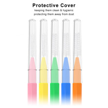 100 Stück assortierte Interdentalbürsten, 0,6 mm – 1,5 mm, Mundpflege