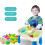 Kids Sand Water Activity Table with 9 Beach Toys 3