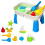 Kids Sand Water Activity Table with 9 Beach Toys 1