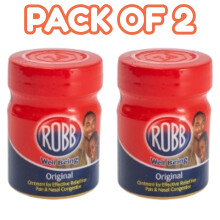(PACK OF 2) Robb Well Being Original Balm 25ml | Fast Relief for Headache, Cold, Nasal Congestion, Muscle & Joint Pain