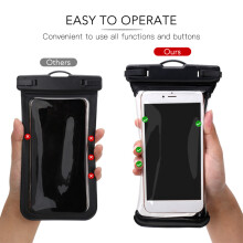 IPX8 Wasserdichte Handytasche 7" TPU-Hülle mit Trageriemen für Wassersport