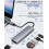 6 in 1 USB Docking Station - USB 3.1 Gen 1 (USB 3.0) Ports - SD/MicroSD Card Slot - Compact and Durable 3