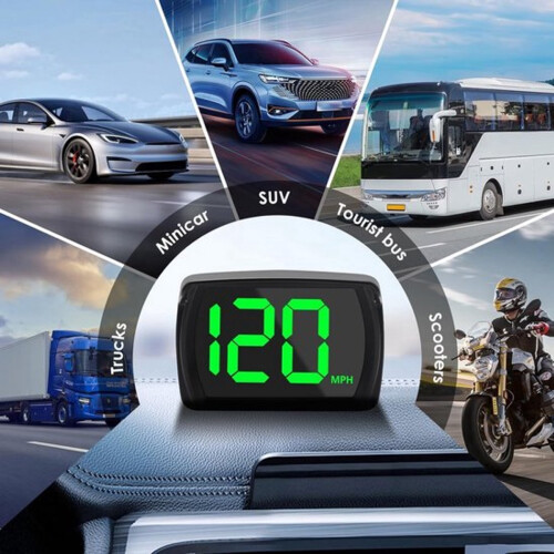 Digital GPS Speedometer (KMH) - Car Accessories - Easy to View - Automatic Brightness Adjustment - Suitable for Various Vehicles 1