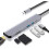 6 in 1 USB Docking Station - USB 3.1 Gen 1 (USB 3.0) Ports - SD/MicroSD Card Slot - Compact and Durable 1