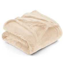 (Super King, Cream) ThicK Warm Super Soft Large Blanket Faux Fur Fleece Bed ALL Size UK