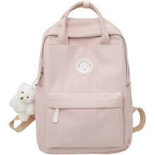Kawaii Rucksack - Ästhetischer Schulrucksack - Wasserfester, süßer Rucksack, Schultasche - 14 Zoll Laptoprucksack, Kinderrucksack - Pink