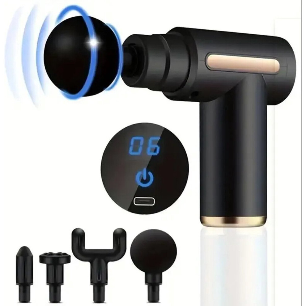 Massage gun - Massage pistol - 35 dB - 6 speeds - 4 massage heads