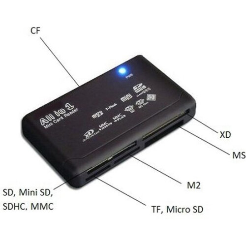 High Speed SD Card TF Card Reader - Card Reader - Easy to Carry - CF/TF/MS/M2 - (Micro) SD Card 2