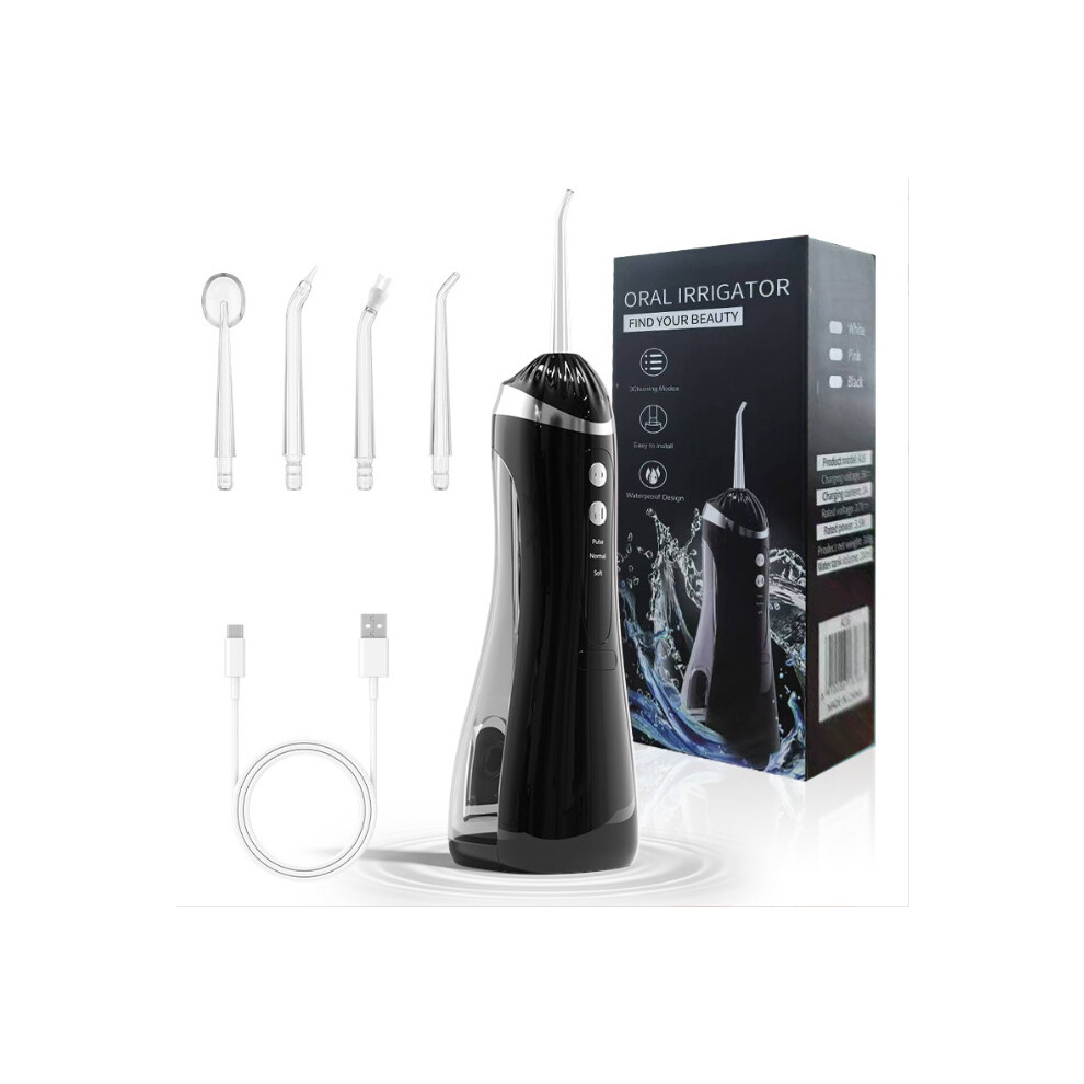 Water flosser - Oral irrigator - Cordless - 3 settings - With 4 nozzles