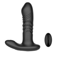 Analvibrator – Prostatastimulator – Vibrierender Buttplug-Dildo – G-Punkt – Analspielzeug für Paare – App-steuerbar – Schwarz