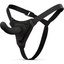 Godemiché à harnais - Pour femmes et hommes - Godemiché à harnais pour femmes - Stimulation interne - Godemiché anal pour hommes - Noir