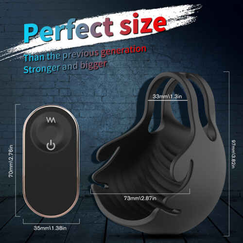 Testicle vibrator - Scrotum stimulation - Penis ring - Remote control - Cock ring - Very high quality 1