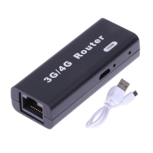 Miniaturowy przenośny punkt dostępowy WiFi WLAN 3G/4G 150 Mb/s RJ45, bezprzewodowy router USB z kablem