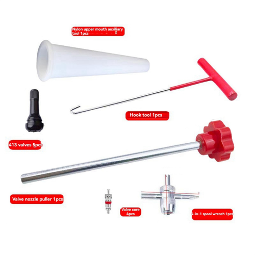 Quick Change Tire Valve Tool Kit Stem for TR413 Replacement and Installation 13pc B 2