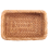 Hand-Woven Rectangular Rattan Wicker Basket Fruit Tea Snack Bread Picnic Cosmetic Storage Box Kitchen Household Tools-S 5