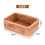 Hand-Woven Rectangular Rattan Wicker Basket Fruit Tea Snack Bread Picnic Cosmetic Storage Box Kitchen Household Tools-S 11