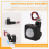 220V Mini Human Body Infrared Sensor Switch LED Flood Light PIR Motion Adjustable Black 9