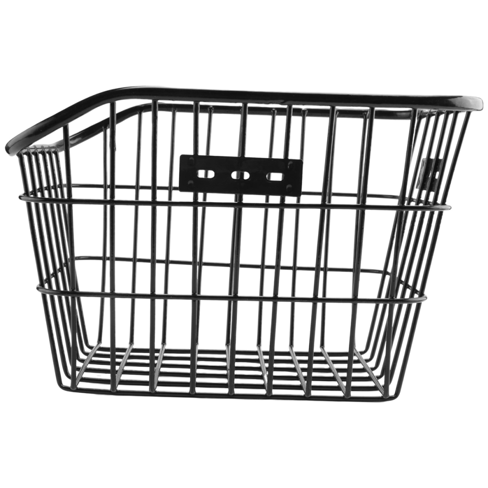 Rear Bike Basket Waterproof Large Capacity Metal Wire Bicycle for Most Racks-image-OPC-PJZ99PW-NEW