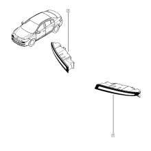 Lewe przednie światła przeciwmgielne, światło do jazdy dziennej 266005986R do modeli Fluence 2014+, sterownik LED do samochodu