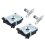 4 PCS Lower & Upper Left Right Catch Latch Hood Lock for E46 E39 E52 E53 51238229807 51238203859 4