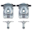 4 PCS Lower & Upper Left Right Catch Latch Hood Lock for E46 E39 E52 E53 51238229807 51238203859 6