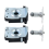 4 PCS Lower & Upper Left Right Catch Latch Hood Lock for E46 E39 E52 E53 51238229807 51238203859 3