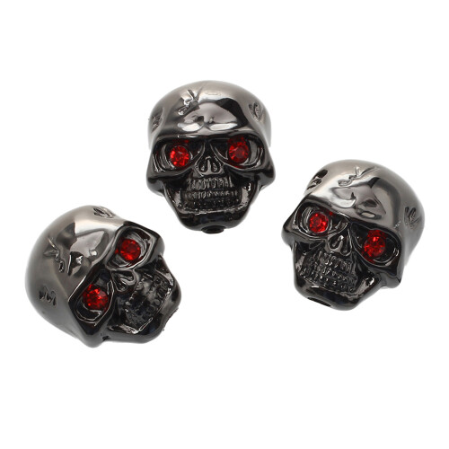 3pcs Electric Guitar Skull Head Volume Control Knobs---Black 1