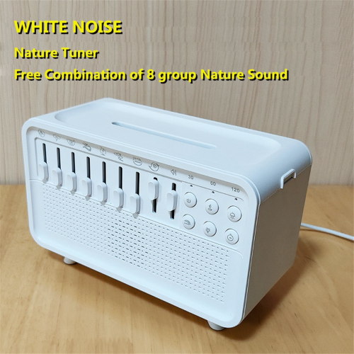 White Noise Machine Diffuser Air Aroma Humidifier with 8 Adjustable, Night Light, Bluetooth Speaker 2