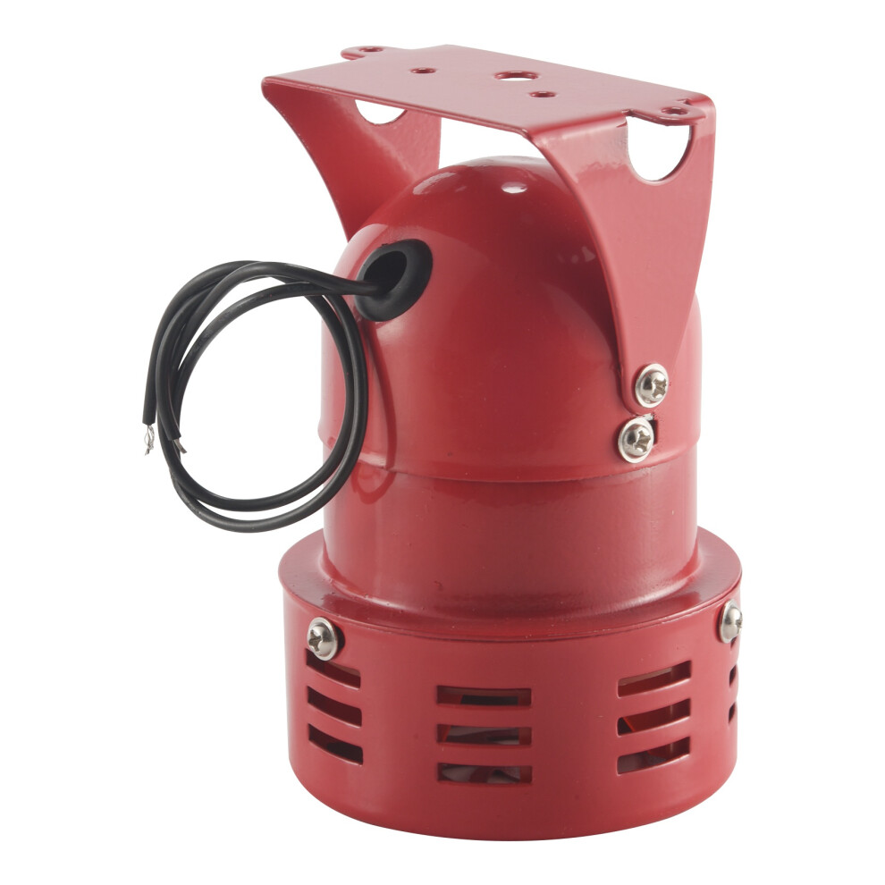Ac 220V Metal Motor Driven Air Siren Horn Alarm Red 4852097243954