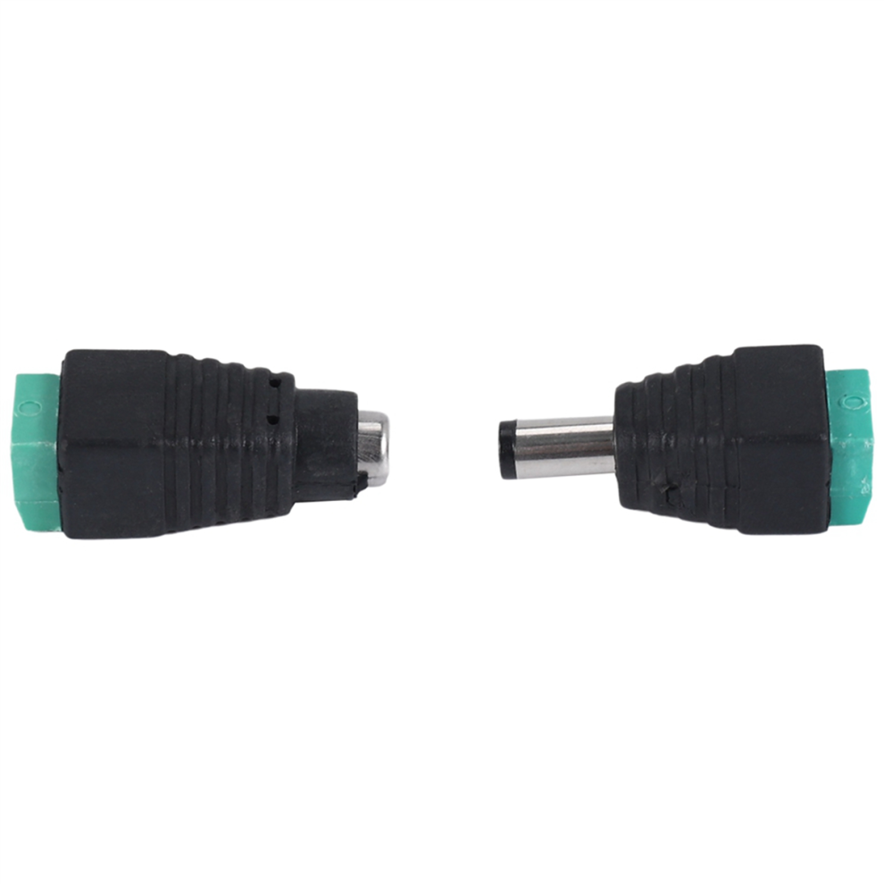 2 Plug Male And Female 5.5 X 2.1 Mm Dc Jack, Surveillance Camera Eu Power 4852097243626