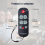 A-TV10 TV Remote for Seniors Universal Controller Simple Waterproof Control with LED Light All Models 9
