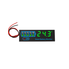 18650 Li-Ion Lipo Lithium Test 7-55V Acid Battery Level Indicator Tester LEDDisplay Meter Module Capacity VoltageMeter,B