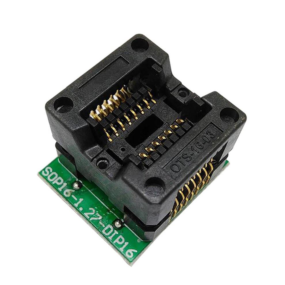 Tauoh Sop16 To Dip16 Ic Programmer Adapter Socket 150Mil Chip Sop16-1.27 To Ots16-1.27-03