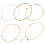 Set 6 Metal Strings for Acoustic Guitar 1 Meter 1M New 3