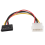 Cable adaptador conversor de conector hembra a conector Molex macho de 6 pulgadas 1