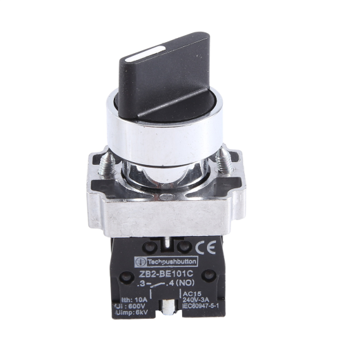 22mm Latching 2 NO 3-Position Rotary Selector Select Switch ZB2-BE101C Black 1
