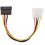 Cable adaptador conversor de conector hembra a conector Molex macho de 6 pulgadas 4