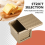 Square Loaf Pan with Lid Toast Mold Bread Pullman Cover Non-Stick Mini Water Cube Box 6