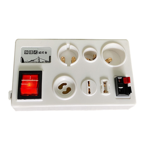 Multi-Interface Test Lamp Holder 12 Port Led Bulb Tester Versatile Lcd for E27 B22 E14 EU Plug 1