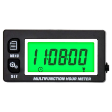 LCD Digital Hourmeter Tachometer Engine Thermometer Replaceable Clock for ATV Marine Boat Gasoline Engines