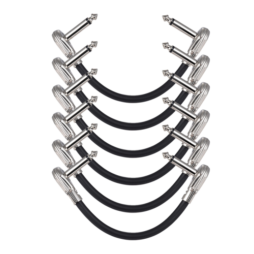 6-Pack 12Inch Guitar Patch Cables, Acoustic Instrument Duckhead Effect Cables 1