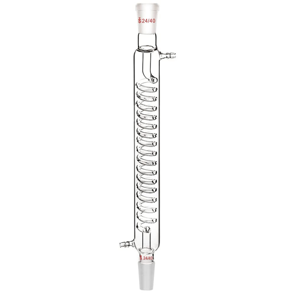Borosilicate Glass Condenser With 24/40 Fitting 300Mm Jacket Length Laboratory Serpentine Tube 4852097256930