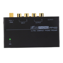 PP400 Ultrakompakter Phono-Vorverstärker Vorverstärker mit Schnittstelle für Plattenspieler Röhrenverstärker Lautsprecher EU-Stecker