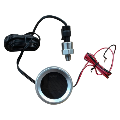 52mm Öldruckmesser mit Warnalarm 1/8 NPT Sensor Meter für Auto Boot