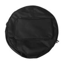 Borsa compatta per rullante, zaino con tracolla, tasche esterne, accessorio per strumento musicale, nero 40x18 cm