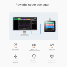 Power-Z KM003C przenośny tester szybkiego ładowania USB-C PD3.1 QC5.0 cyfrowy woltomierz i amperomierz powerbank
