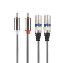 1,5 m dubbele mannelijke naar XLR-kabel met 2 stekkers, hifi-stereo-audio-uitbreiding voor microfoonluidspreker